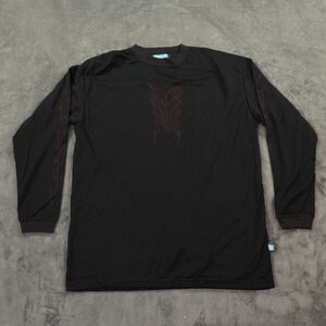 IceBox Sweater Mens Extra Large Black Mesh Layer Tribal Skater Grunge 90s sleeve